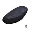 Rear Seat Cushion Breathable Summer Cool Mesh Motorcycle Moped Motorbike Scooter Black Seat Covers Cushion Anti-Slip Cover Grid Protection Pad view 2