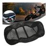 Rear Seat Cushion Breathable Summer Cool Mesh Motorcycle Moped Motorbike Scooter Black Seat Covers Cushion Anti-Slip Cover Grid Protection Pad view 4