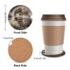 Car Cup Holder Car Coaster with A Finger Notch 4PCS Cup Holder A White Wolf Car Cup Coaster Non-Slip Car Interior Accessories Drink Coaster for Most Vehicle view 2