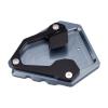HRuizq Motorcycle Kickstand Pad Plate Support Aluminum Side Stand Foot Extension compatible with CRF1000L/DCT Africa Twin(16-24) NT11000(22-24) (Gray) view 1