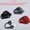 HRuizq Motorcycle Kickstand Pad Plate Support Aluminum Side Stand Foot Extension compatible with CRF1000L/DCT Africa Twin(16-24) NT11000(22-24) (Gray) view 2