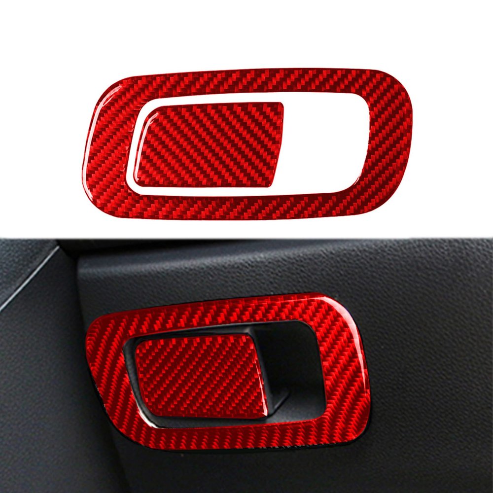 Red Real Carbon Fiber Trim for Honda Civic Accessories