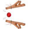 Tyenaza Car Reindeer Antlers Nose Set, Christmas Car Decorations with Reindeer Antler, Xmas Jingle Bells & Nose for Window Top and Front Grille (Khaki) view 2