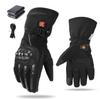 GUMOCH Heated Motorcycle Gloves for Men Women with 7.4V 3000mAh Rechargeable Batteries Touchscreen Waterproof Windproof Non-Slip Heated Gloves for Cycling (Jet Black, X-Large) view 1