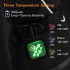 GUMOCH Heated Motorcycle Gloves for Men Women with 7.4V 3000mAh Rechargeable Batteries Touchscreen Waterproof Windproof Non-Slip Heated Gloves for Cycling (Jet Black, X-Large) view 3