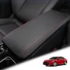 BoxCheer Center Console Cover Suitable for Toyota Camry 2025 (LE/SE/XLE/XSE) Microfiber Leather Armrest Cover Automotive Accessories (Black Leather red line) view 1