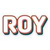Retro Style Roy Name Sticker - Waterproof Vinyl Decal for Car Bumper, Laptop, Water Bottle, Luggage, Wall, and Window, Size - 5'' Longer Side view 1