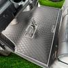 Xtreme Golf Cart Mats Rubber Floor Mat Compatible with Epic E20 & E40 Golf Cart Models | Durable Heavy-Duty Full Coverage Liner Protection | Double Diamond Pattern - Grey Trim view 3