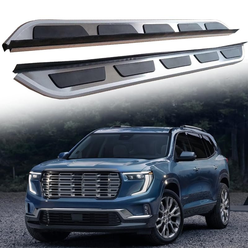 2Pcs Running Boards Side Steps Foot Protector Bar with Brackets Compatible with GMC Acadia 2024 2025