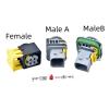 4 Pin Transducer Socket Automotive Wiring Harness Connector Socket 2-1418390-1 2-1703818-1 2-1703808-1(Male With Pin A) view 2