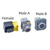 4 Pin Transducer Socket Automotive Wiring Harness Connector Socket 2-1418390-1 2-1703818-1 2-1703808-1(Male With Pin A) view 3
