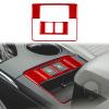 Real Premium Carbon Fiber Car Center Console Storage Box Frame Panel Cover Trim Decal Compatible with Toyota Camry 2015 2016 2017 Interior Accessories Auto Decorative Sticker Red Style B view 1