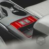 Real Premium Carbon Fiber Car Center Console Storage Box Frame Panel Cover Trim Decal Compatible with Toyota Camry 2015 2016 2017 Interior Accessories Auto Decorative Sticker Red Style B view 3