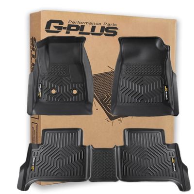 G-PLUS TPE Floor Mats Fit Chevy Colorado GMC Canyon Crew Cab 2015-2022