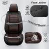 Uoheiikl Seat Covers for Honda HRV HR-V 2016-2023 2024 2025 2026, Full Set 5 Seats Luxury Leather Car Seat Cover Protectors Waterproof,Anti-Slip Automotive Seat Covers Car Chair Cushions(Black+Brown) view 3