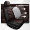 Uoheiikl Seat Covers for Honda HRV HR-V 2016-2023 2024 2025 2026, Full Set 5 Seats Luxury Leather Car Seat Cover Protectors Waterproof,Anti-Slip Automotive Seat Covers Car Chair Cushions(Black+Brown) view 4
