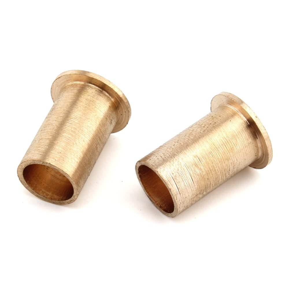 Bacar Brass Upgrade 12V Throttle Shaft Bushings, 1Pair Bushing Adapters, Bell Crank Throttle Shaft Brass Bushings For 1989-1998