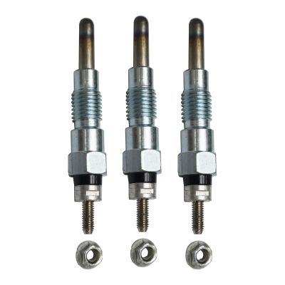 shsiyayh 15261-65510 15694-65510 15694-65512 Glow Plugs 3PCS for Kubota D600 D750 D850 D950 Engine Tractors B1750D B2150DT B7100 B7200D B8200D