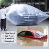 Car Cover Waterproof All Weather, 13.12x23ft Fully Enclosed Sealed Car Flood Cover Car Bubble Cover, Reusable PE Plastic Car Cover Suitable for Most Cars and SUVs view 3