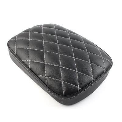 SIKUAI 1 pcs Motorcycle Pillion Passenger Pad Seat Rear Cushion Motorcycle Pillion Cushion 8 Suction Cup for Harley Dyna for Sportster Bobber, Black