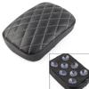 SIKUAI 1 pcs Motorcycle Pillion Passenger Pad Seat Rear Cushion Motorcycle Pillion Cushion 8 Suction Cup for Harley Dyna for Sportster Bobber, Black view 2