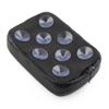 SIKUAI 1 pcs Motorcycle Pillion Passenger Pad Seat Rear Cushion Motorcycle Pillion Cushion 8 Suction Cup for Harley Dyna for Sportster Bobber, Black view 3