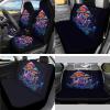 PCSJRKG Mushroom Printed 15 Pack Full Set Car Accessories, Car Seat Cover Set Front Rear Seat Covers with Seat Belt Covers Steering Wheel Cover Car Headrest Cover Car Coaster view 2
