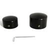 Americruise Motorcycle Real Axle Nut Caps Axle Nut Covers for Harley Softail FXST Slim FLS, Dyna FXD 2008-2017 (Black) view 1