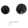 Americruise Motorcycle Real Axle Nut Caps Axle Nut Covers for Harley Softail FXST Slim FLS, Dyna FXD 2008-2017 (Black) view 2