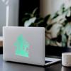 (2 Pcs, 4.8'' x 6.7'', Mint) No Background Durable and Waterproof of Zombie Hands Reaching Sticker Decal for Laptops, Water Bottles, Cars, Trucks, Wall Ideal Gift view 3