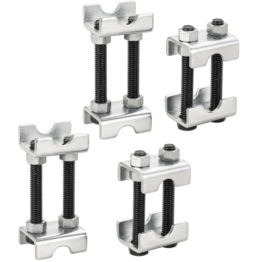 DASBET Adjustable 2-Way Coil Spring Spacers 4 Pack, 1-2 Lift or Lower Spring Compressor Tool, Mini Coil Spring Booster for Car & Truck Shock Absorbers, Automotive Strut Accessories (4)