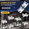 DASBET Adjustable 2-Way Coil Spring Spacers 4 Pack, 1-2 Lift or Lower Spring Compressor Tool, Mini Coil Spring Booster for Car & Truck Shock Absorbers, Automotive Strut Accessories (4) view 3
