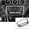 NIUHURU Car Carbon Fiber Decorative Stickers Compatible with Mercedes Benz A-Class B-Class CLA250 GLA250 Accessories, car Center Console Button Panel Stickers (Without a Small Display Screen) view 1