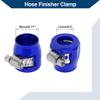 Hihaha AN8 Hose Finisher Clamp/Rubber Hoses End Finisher for Oil Fuel Tube/Durable Aluminum Alloy/4 Pcs Blue view 3