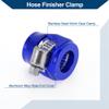 Hihaha AN8 Hose Finisher Clamp/Rubber Hoses End Finisher for Oil Fuel Tube/Durable Aluminum Alloy/4 Pcs Blue view 4