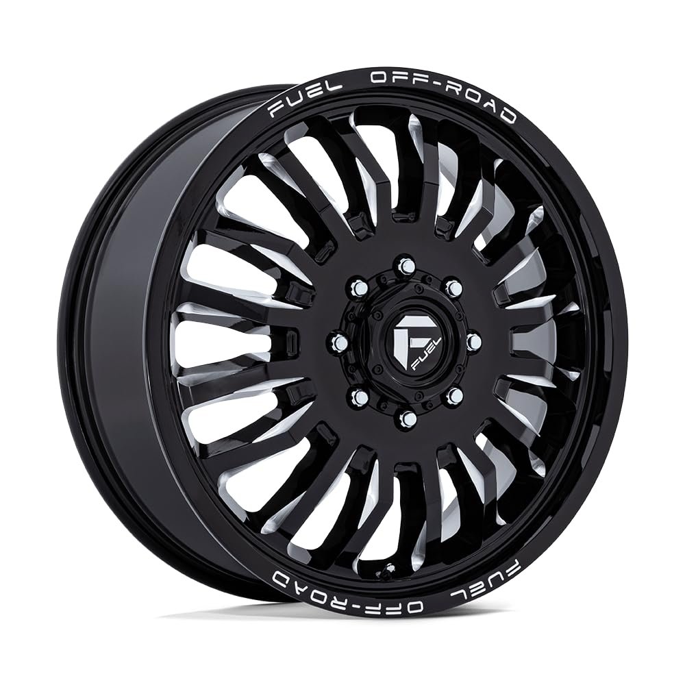 FUEL OFF-ROAD D868 Arc Dually 22X8.25, 8X6.5, -3.29, 201mm Gloss Black Milled - D86822827225