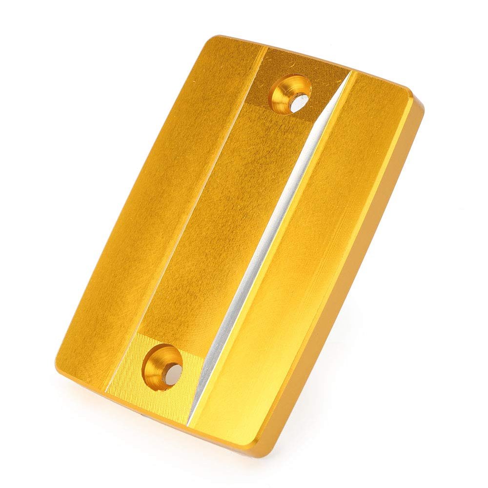 Cnwaga3 Motorcycle Front Brake Fluid Reservoirs Cover Master Cylinder Cap for Yamaha, Gold