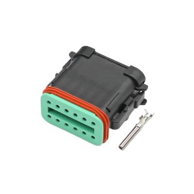 YHGBVRD DT04-12P-E005 Flat Cover 12pin Manufacturer Direct Sales DT Series Automotive Plug Waterproof Connector Additional Terminal(Female Set)