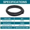ZONBANG 1/4 Fuel Line, NBR Rubber Fuel Hose Nylon Braided with Hose Clamps, 1/4 Inch Fuel Line Hose for Automotive Vehicles(10FT) view 3