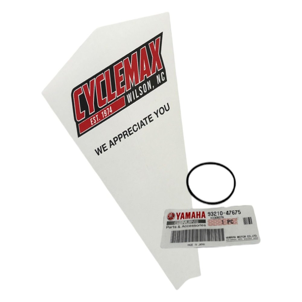 Cyclemax One Pack compatible with Yamaha O-Ring 93210-47675-00 Contains One O-Ring 93210-47675-00 and a Funnel