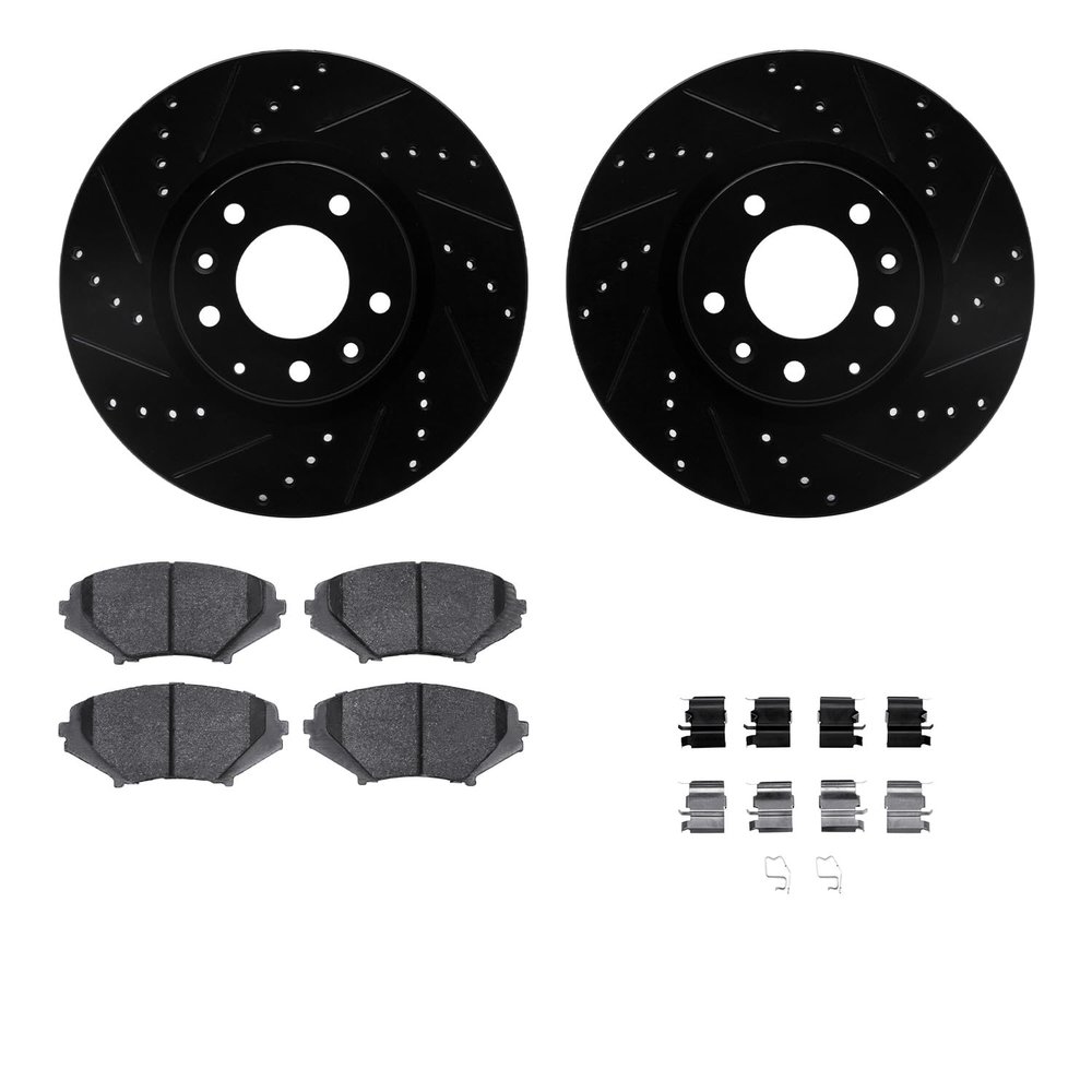 R1 Concepts Front Brake Kit Fits 2004-2008 Mazda RX-8