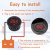 JAMHER 4 Pieces DC 4V-100V Voltmeter Gauge, Car Voltage Gauge LED Digital Display for Cars Vehicles Motorcycles Boats (Red) view 4