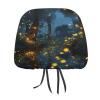 HMNBCD Car Seat Headrest Covers Fireflies Printed Seat Cover Accessories Elastic Car Seat Headrest Protector for SUV Cars Truck Auto - Set of 2 view 1