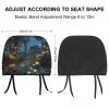 HMNBCD Car Seat Headrest Covers Fireflies Printed Seat Cover Accessories Elastic Car Seat Headrest Protector for SUV Cars Truck Auto - Set of 2 view 2