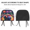 HMNBCD Car Seat Headrest Covers Bowling Balls Printed Seat Cover Accessories Elastic Car Seat Headrest Protector for SUV Cars Truck Auto - Set of 2 view 2