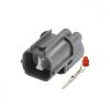 automotive wire connectors 2 Pin Way Automotive Cable Horn Wire Connector Female Male Socket Fit Compatible Rear Door Lock Motor 6181-0070 6189-0129 Car maintenance(Male with Pin,5 sets) view 1