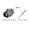 automotive wire connectors 2 Pin Way Automotive Cable Horn Wire Connector Female Male Socket Fit Compatible Rear Door Lock Motor 6181-0070 6189-0129 Car maintenance(Male with Pin,5 sets) view 2