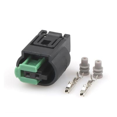 automotive wire connectors 2 Pin Engine Coolant Temp Wire Connector Automotive O2 Transducer Socket Socket Fit Compatible 1-967644-1 968405-1 Car maintenance(1 set)