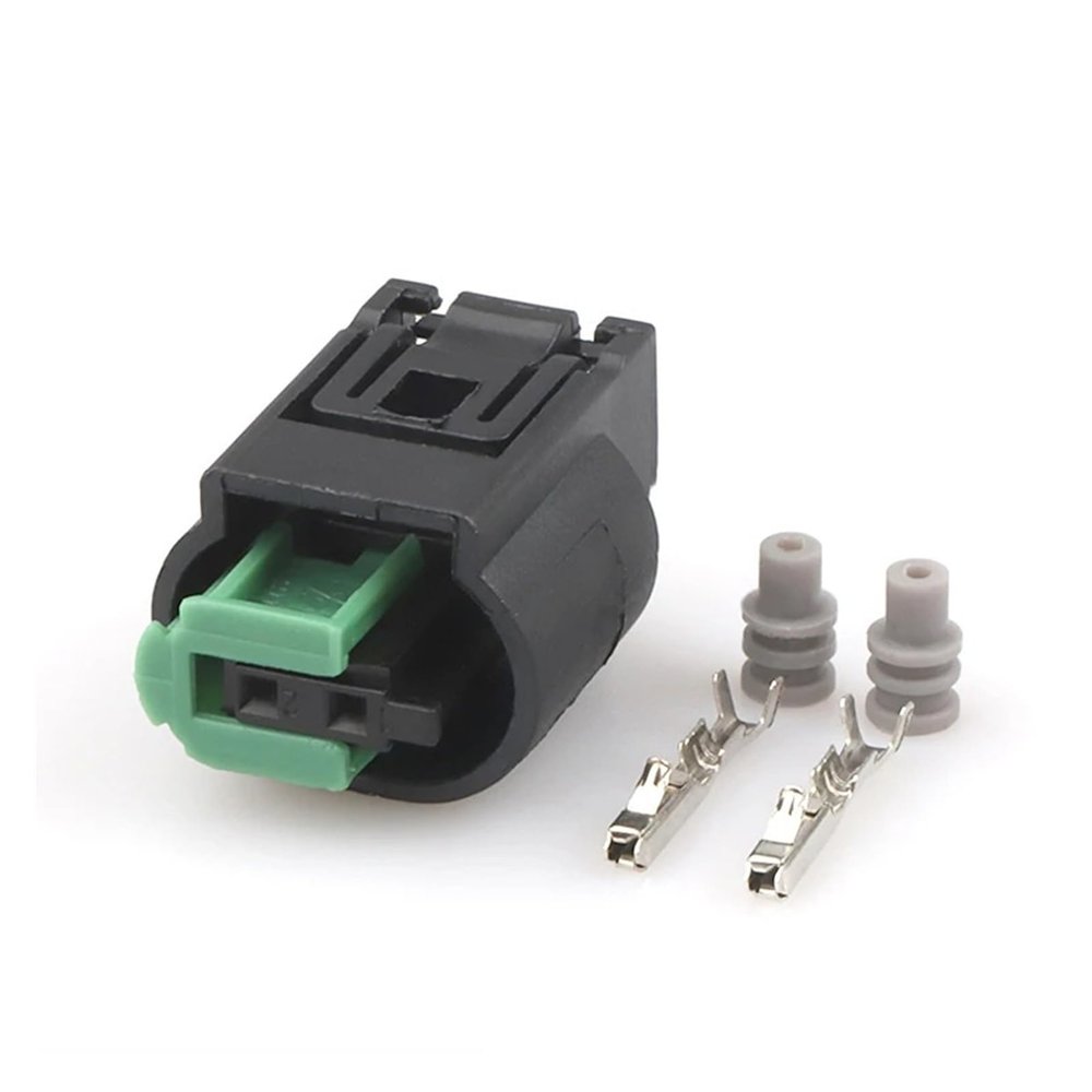automotive wire connectors 2 Pin Engine Coolant Temp Wire Connector Automotive O2 Transducer Socket Socket Fit Compatible 1-967644-1 968405-1 Car maintenance(1 set)