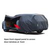 MotorCart Basics Car Cover Waterproof for Maserati GranTurismo S 2008-2019,Outdoor Full Cover for Sun, Rain and Dust Protection,All-Weather Rain and Dust Protection with Zip and Wind Cord view 2